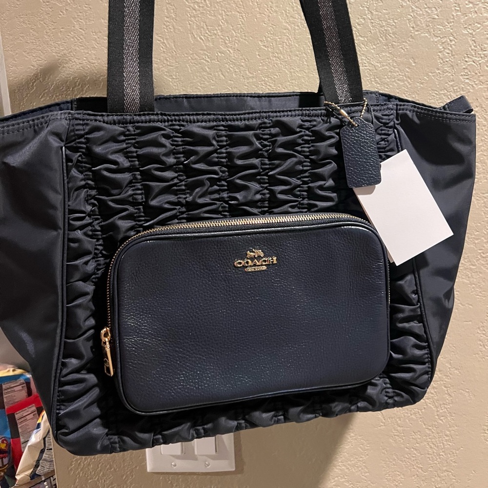 Court Tote With Ruching. Out of stock online. NWT